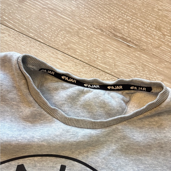 Pajar Gray Crewneck Sweater with Black Logo - Picture 3 of 4